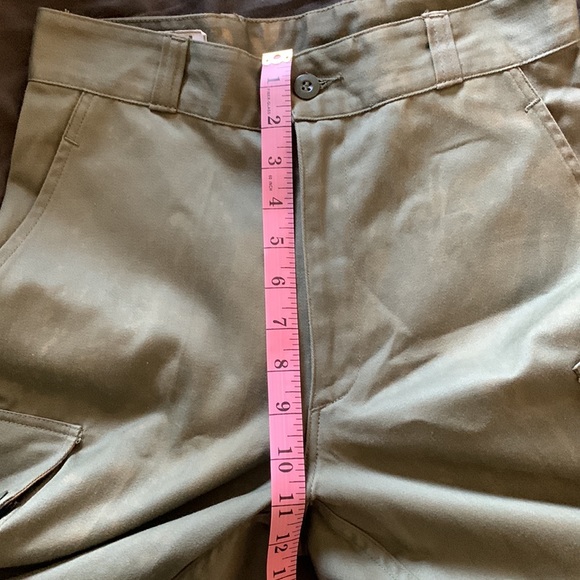 vintage army cropped jogger fatigue cargo pants bleach distressing - Picture 12 of 15